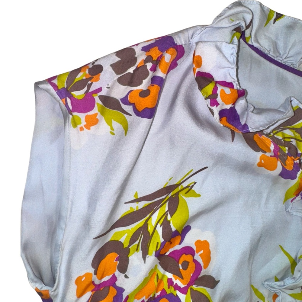 Boden Floral Dress - White, Orange, Purple